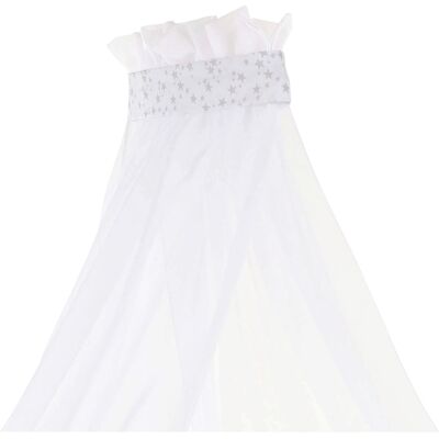 Himmel Piqué mit Band passend für alle babybay Modelle - weiss - Unisex Himmel Piqué mit Band passend für alle babybay Modelle - weiss - Unisex