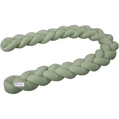 babybay Nestchenschlange Waffelpiqué geflochten 180 cm - Unisex babybay Nestchenschlange Waffelpiqué geflochten 180 cm - Unisex