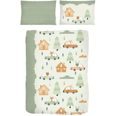 IDO Renforcé-Bettwäsche 40x60 / 100x135 cm - gruen - Unisex IDO Renforcé-Bettwäsche 40x60 / 100x135 cm - gruen - Unisex
