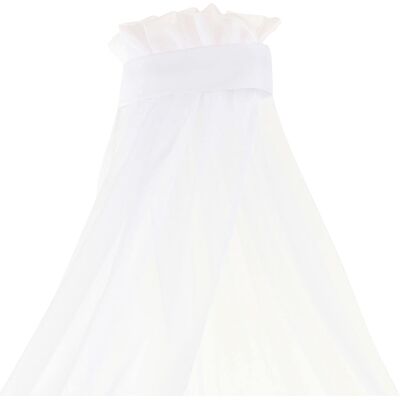 Himmel Piqué mit Band passend für alle babybay Modelle - weiss - Unisex Himmel Piqué mit Band passend für alle babybay Modelle - weiss - Unisex