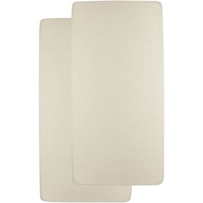 Meyco Baby 2er-Pack Jersey-Spannbetttücher 70x140 - 70x150 cm - beige - Unisex Meyco Baby 2er-Pack Jersey-Spannbetttücher 70x140 - 70x150 cm - beige - Unisex