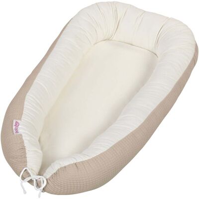 babybay Kuschelnestchen Waffelpiqué 50x90 cm - braun - Unisex babybay Kuschelnestchen Waffelpiqué 50x90 cm - braun - Unisex