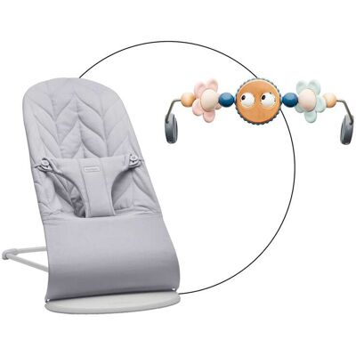 BabyBjörn Bundle Babywippe Bliss gewebt inklusive Spielbogen - grau - Unisex BabyBjörn Bundle Babywippe Bliss gewebt inklusive Spielbogen - grau - Unisex