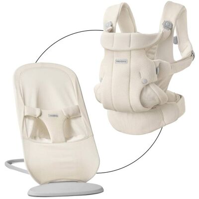 BabyBjörn Bundle Babywippe Begin Mesh & Babytrage Hold - beige - Unisex BabyBjörn Bundle Babywippe Begin Mesh & Babytrage Hold - beige - Unisex