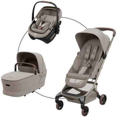 Maxi-Cosi Kombikinderwagen Fame Cabin Trio-Set inkl. Babyschale Coral Slide Pro - beige - Unisex Maxi-Cosi Kombikinderwagen Fame Cabin Trio-Set inkl. Babyschale Coral Slide Pro - beige - Unisex