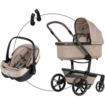 Joolz Kombikinderwagen Trio-Set inkl. Babyschale Pebble 360 Pro 2 - beige - Unisex Joolz Kombikinderwagen Trio-Set inkl. Babyschale Pebble 360 Pro 2 - beige - Unisex