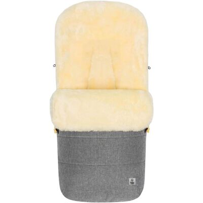 babycab Winterfußsack Lammfell Lille für Kinderwagen, Buggy - grau - Unisex babycab Winterfußsack Lammfell Lille für Kinderwagen, Buggy - grau - Unisex