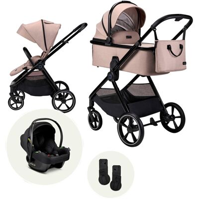 Moon Kombikinderwagen Aura (2026) Trio-Set inkl. Babyschale Cosmo 2.0 - beige - Unisex Moon Kombikinderwagen Aura (2026) Trio-Set inkl. Babyschale Cosmo 2.0 - beige - Unisex