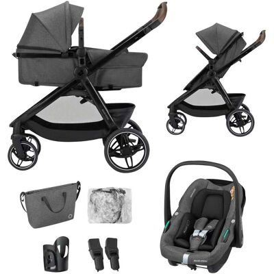 Maxi-Cosi Zelia S2 Trio-Set inkl. Babyschale Cabriofix - grau - Unisex Maxi-Cosi Zelia S2 Trio-Set inkl. Babyschale Cabriofix - grau - Unisex
