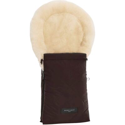 Werner Christ Baby Lammfell-Fußsack Oslo für Babyschale, Tragewanne - braun - Unisex Werner Christ Baby Lammfell-Fußsack Oslo für Babyschale, Tragewanne - braun - Unisex