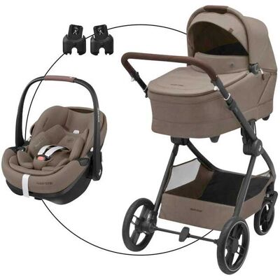 Maxi-Cosi Kombikinderwagen Oxford+ Trio-Set inkl. Babyschale Pebble 360 Pro 2 - beige - Unisex Maxi-Cosi Kombikinderwagen Oxford+ Trio-Set inkl. Babyschale Pebble 360 Pro 2 - beige - Unisex