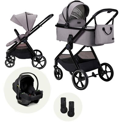 Moon Kombikinderwagen Aura (2026) Trio-Set inkl. Babyschale Cosmo 2.0 - grau - Unisex Moon Kombikinderwagen Aura (2026) Trio-Set inkl. Babyschale Cosmo 2.0 - grau - Unisex