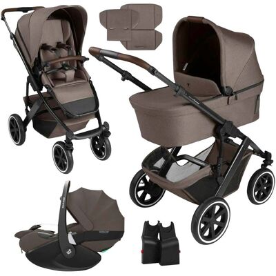 ABC Design Kombikinderwagen Salsa 5 Air inkl. Babyschale Pebble 360 Pro 2 - braun - Unisex ABC Design Kombikinderwagen Salsa 5 Air inkl. Babyschale Pebble 360 Pro 2 - braun - Unisex