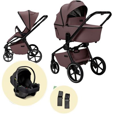 Moon Kombikinderwagen Resea 2.0 (2026) Trio-Set inkl. Babyschale Cosmo 2.0 - braun - Unisex Moon Kombikinderwagen Resea 2.0 (2026) Trio-Set inkl. Babyschale Cosmo 2.0 - braun - Unisex