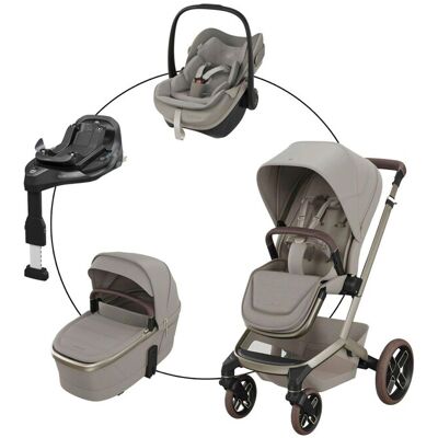 Maxi-Cosi Kombikinderwagen Fame Travel-Set ink. Babyschale Pebble Slide Pro und Isofix-Basis Familyfix Slide Pro - grau - Unisex Maxi-Cosi Kombikinderwagen Fame Travel-Set ink. Babyschale Pebble Slide Pro und Isofix-Basis Familyfix Slide Pro - grau - Unisex