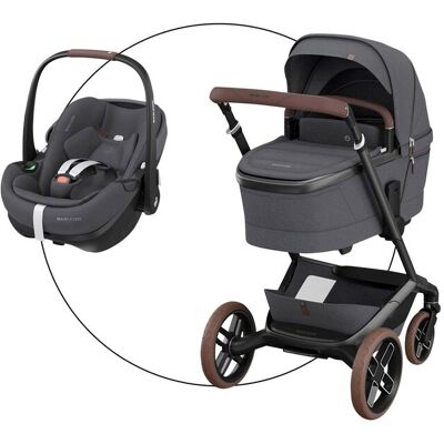 Maxi-Cosi Kombikinderwagen Fame inkl. Babyschale Pebble 360 Pro 2 - grau - Unisex Maxi-Cosi Kombikinderwagen Fame inkl. Babyschale Pebble 360 Pro 2 - grau - Unisex