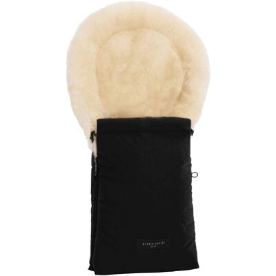 Werner Christ Baby Lammfell-Fußsack Oslo für Babyschale, Tragewanne - schwarz - Unisex Werner Christ Baby Lammfell-Fußsack Oslo für Babyschale, Tragewanne - schwarz - Unisex