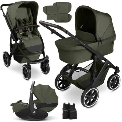ABC Design Kombikinderwagen Salsa 5 Air inkl. Babyschale Pebble 360 Pro 2 - oliv - Unisex ABC Design Kombikinderwagen Salsa 5 Air inkl. Babyschale Pebble 360 Pro 2 - oliv - Unisex