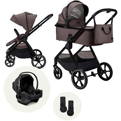 Moon Kombikinderwagen Aura (2026) Trio-Set inkl. Babyschale Cosmo 2.0 - braun - Unisex Moon Kombikinderwagen Aura (2026) Trio-Set inkl. Babyschale Cosmo 2.0 - braun - Unisex
