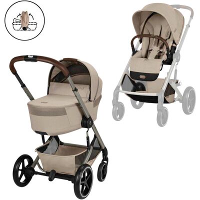 Cybex Kombikinderwagen BALIOS S LUX inkl. faltbarer Wanne - beige - Unisex Cybex Kombikinderwagen BALIOS S LUX inkl. faltbarer Wanne - beige - Unisex