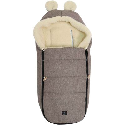 Kaiser Winterfußsack HOODY MAUS WOOL für Babyschalen - braun - Unisex Kaiser Winterfußsack HOODY MAUS WOOL für Babyschalen - braun - Unisex