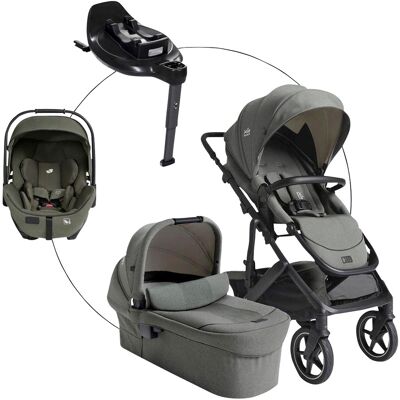 Joie Kombikinderwagen Vinca Travel-Set inkl. Babyschale i-Level Pro und Isofix-Basis i-Base Encore - oliv - Unisex Joie Kombikinderwagen Vinca Travel-Set inkl. Babyschale i-Level Pro und Isofix-Basis i-Base Encore - oliv - Unisex
