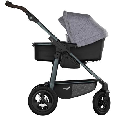 TFK Kombikinderwagen mono 4 - grau schwarz - Unisex TFK Kombikinderwagen mono 4 - grau schwarz - Unisex