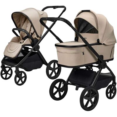 Moon Kombikinderwagen GIO FOLD Trio-Set inkl. Babyschale Cosmo 2.0 - beige - Unisex Moon Kombikinderwagen GIO FOLD Trio-Set inkl. Babyschale Cosmo 2.0 - beige - Unisex