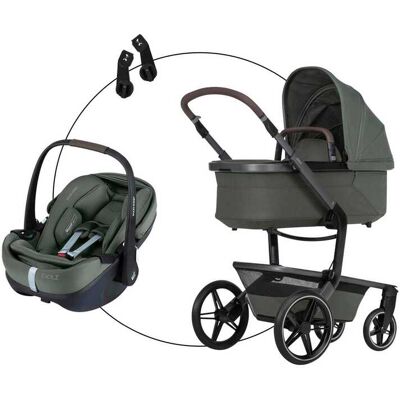 Joolz Kombikinderwagen Trio-Set inkl. Babyschale Pebble 360 Pro 2 - gruen - Unisex Joolz Kombikinderwagen Trio-Set inkl. Babyschale Pebble 360 Pro 2 - gruen - Unisex