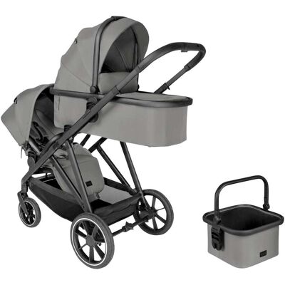 Hauck Geschwisterwagen Grow N Care Set - grau - Unisex Hauck Geschwisterwagen Grow N Care Set - grau - Unisex