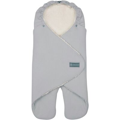 emma & noah Einschlagdecke mit Füßen - grau - Unisex - Size: 90 emma & noah Einschlagdecke mit Füßen - grau - Unisex - Size: 90