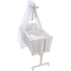 Easy Baby Wiege mit Ausstattung 90x45 cm - weiss - Unisex Easy Baby Wiege mit Ausstattung 90x45 cm - weiss - Unisex