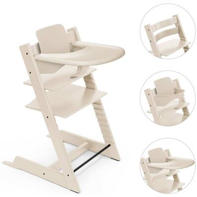 Stokke Bundle Treppenhochstuhl inklusive Babyset & Tray - weiss - Unisex Stokke Bundle Treppenhochstuhl inklusive Babyset & Tray - weiss - Unisex