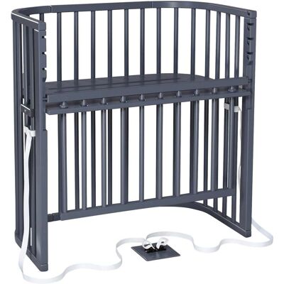 babybay Beistellbett Boxspring Comfort Plus 89x51 cm - grau - Unisex babybay Beistellbett Boxspring Comfort Plus 89x51 cm - grau - Unisex