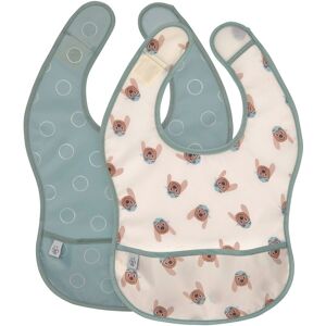 Lässig 2er-Pack Lätzchen mit Auffangschale - Unisex Lässig 2er-Pack Lätzchen mit Auffangschale - Unisex