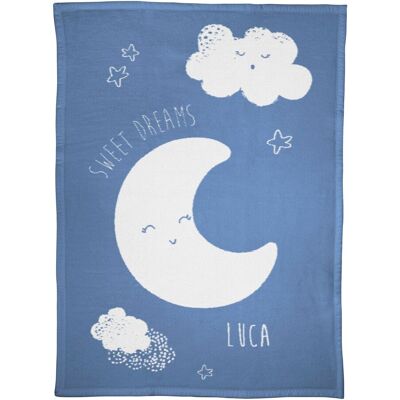 Herding Babydecke Unicade mit Namen 75x100 cm - blau - Junge Herding Babydecke Unicade mit Namen 75x100 cm - blau - Junge