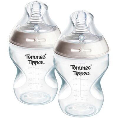 Tommee Tippee 2er-Pack Anti-Kolik-Flasche 260ml - transparent - Unisex Tommee Tippee 2er-Pack Anti-Kolik-Flasche 260ml - transparent - Unisex