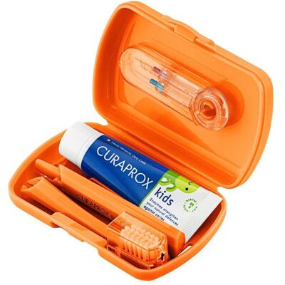 Curaprox Travel-Set Kids - orange - Unisex Curaprox Travel-Set Kids - orange - Unisex