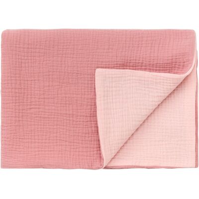 BORNINO HOME Wende-Kuscheldecke Musselin 75x100 cm - rosa - Unisex BORNINO HOME Wende-Kuscheldecke Musselin 75x100 cm - rosa - Unisex