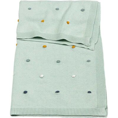 BORNINO HOME Babydecke Dots 80x100 cm - gruen - Unisex BORNINO HOME Babydecke Dots 80x100 cm - gruen - Unisex