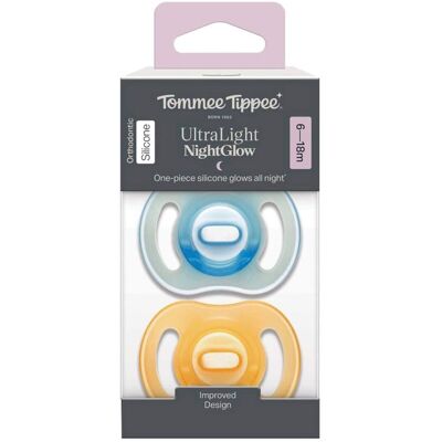 Tommee Tippee 2er-Pack Schnuller ultra light 6-18M - mehrfarbig - Unisex Tommee Tippee 2er-Pack Schnuller ultra light 6-18M - mehrfarbig - Unisex