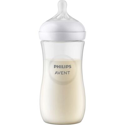 Philips Avent Babyflasche Natural Response, 330ml, ab 3M - transparent - Unisex Philips Avent Babyflasche Natural Response, 330ml, ab 3M - transparent - Unisex