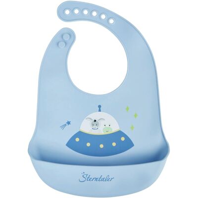 Sterntaler Silikonlätzchen mit Auffangschale - blau - Unisex Sterntaler Silikonlätzchen mit Auffangschale - blau - Unisex