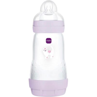 MAM Babyflasche Easy Start matt, Anti-Kolik, 260 ml, ab 0M - lila - Unisex MAM Babyflasche Easy Start matt, Anti-Kolik, 260 ml, ab 0M - lila - Unisex