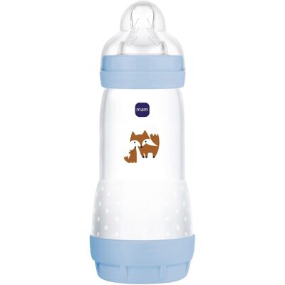 MAM Babyflasche Easy Start matt, Anti-Kolik, 320 ml, ab 4M - blau - Unisex MAM Babyflasche Easy Start matt, Anti-Kolik, 320 ml, ab 4M - blau - Unisex