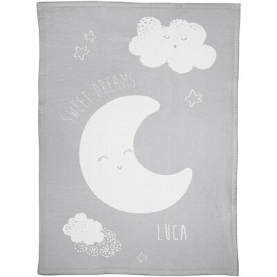 Herding Babydecke Unicade mit Namen 75x100 cm - grau - Unisex Herding Babydecke Unicade mit Namen 75x100 cm - grau - Unisex