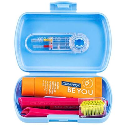Curaprox Travel-Set Be You - blau - Unisex Curaprox Travel-Set Be You - blau - Unisex