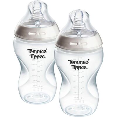 Tommee Tippee 2er-Pack Anti-Kolik-Flasche 340ml - transparent - Unisex Tommee Tippee 2er-Pack Anti-Kolik-Flasche 340ml - transparent - Unisex