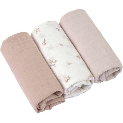 Lässig 3er-Pack Mullwindeln 80x80cm - Unisex Lässig 3er-Pack Mullwindeln 80x80cm - Unisex