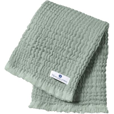 Nordic coast company Babydecke Musselin Fransen 80x80cm - gruen - Unisex Nordic coast company Babydecke Musselin Fransen 80x80cm - gruen - Unisex